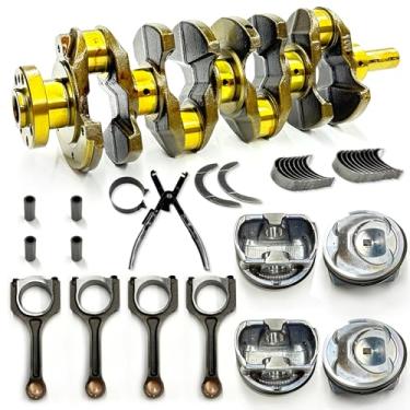 Imagem de BTSCAR Kit de bielas e rolamentos de eixo de manivela de motor 2,4L G4KJ para Hyundai Santa Fe/Santa Fe Sport Sonata Tucson, para Kia Sportage Sorento Optima 2011-2020 Substituir # 23041-2G500 23510