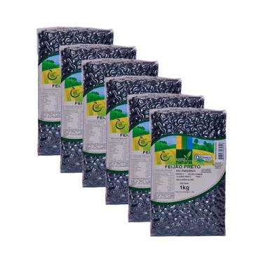 Imagem de Kit 6X: Feijão Preto Orgânico Coopernatural 1kg