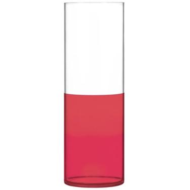 Imagem de Vaso redondo de plástico com bandeira da Polônia, vasos de flores cilíndricos fofos para centros de mesa, decoração floral de sala de estar, 30 cm x 9,9 cm