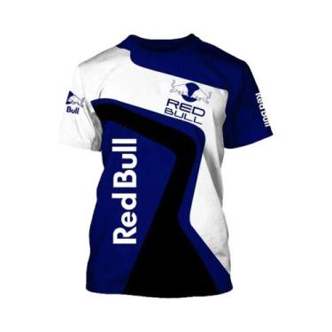 Imagem de Camiseta De Manga Curta Red Bull Racing Masculina 2025 Nova Moda Para 