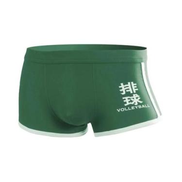 Imagem de Cuecas Boxer Masculinas De Algodão Respirável Com Suporte Para Escroto