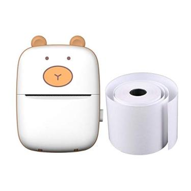 Imagem de WGLAKJ Mini impressora de bolso inteligente portátil BT conexão impressora bolso bonito impressão foto notas de etiqueta (com papel térmico)