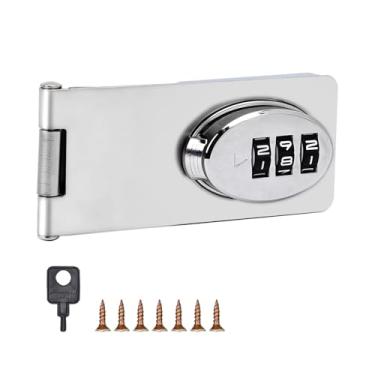 Imagem de VBESTLIFE Fechadura de Gabinete Sem Chave de 3 Dígitos, 2 Métodos de Instalação, Fechadura de Combinação Sem Broca para Gavetas, Armários, Guarda-roupas e Armários de Cozinha, Child Pro (1PC)