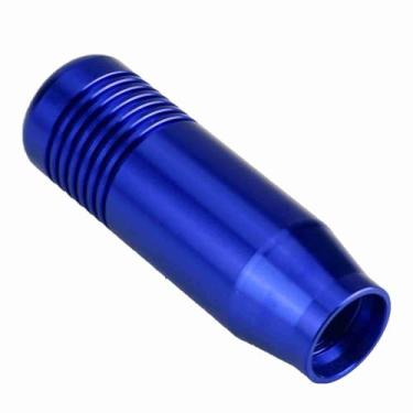 Imagem de aqxreight Liga de Alumínio do Carro Manual Botão de Mudança de Engrenagem Lidar Com Shifter Cabeça 8.5cm para Corrosão de Liga Preta Alta Durável Usar o Botão de Mudança de Engrenagem um para (Azul)