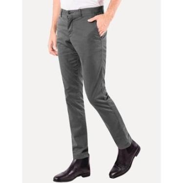 Imagem de Calça Tommy Hilfiger Masculina de Sarja Brooklyn Cinza Chumbo-Masculino