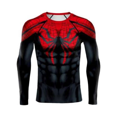 Imagem de Camisa De Compressão Masculina De Manga Longa Cosplay De Quadrinhos De