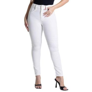 Imagem de Calça Sarja Sawary Push Up -280908 - off white 44, Bege, 44