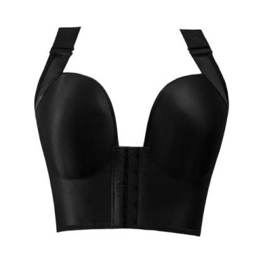 Imagem de Sutiã plus Size Com Fecho Frontal, Push Up, Sem Arame, Copas Profundas