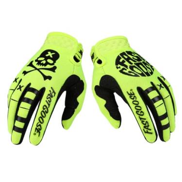 Imagem de QUENLOOP Dirt Bike Luvas de motocicleta para homens e mulheres, luvas de motocicleta com tela sensível ao toque com dedo para BMX, ATV, MTB, corrida, ciclismo, escalada, motocross