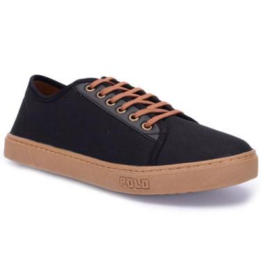 Imagem de Tênis Polo Casual Masculino Conforto, Preto, 44