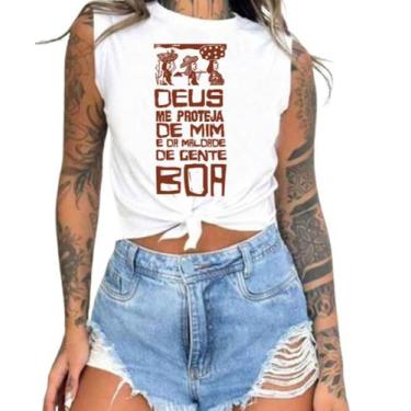 Imagem de Cropped T-Shirts Feminino Estampado Várias Estampas 68 - megan basic, 