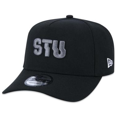 Imagem de Boné New Era Stu Skate Total Urbe Aba Curva Snapback 9Forty Aframe Masculino-Masculino
