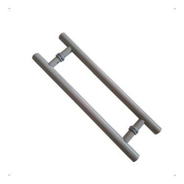 Imagem de Puxador Cinza Alumínio 40cm P/ Portas Portão Madeira Vidro - RR Inox