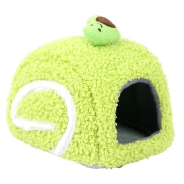 Imagem de Ｂｅｓｇａ Cama/Hamster/Hambúrguer Confortável e Adorável para Pequenos Animais de Estimação, para Dormir, Cama para Porquinho-da-Índia, Ouriço, Rato, Verde