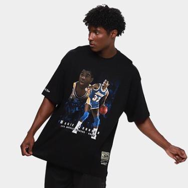 Imagem de Camiseta NBA Mitchell & Ness Trad Cards Masculina-Masculino