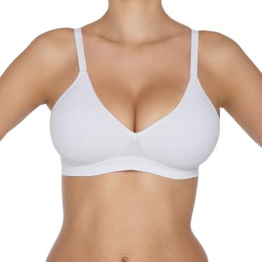 Imagem de Sutiã Hanes em Microfibra sem Costura com Bojo sem Aro G260 Branco Tamanho P