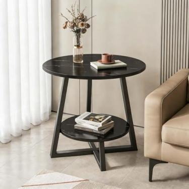 Imagem de Mesa de Centro Formato Nuvem com Tampo em MDF e Estrutura em Aço Reforçado - Ideal para Sala, Quarto e Escritório (Preto Negro)