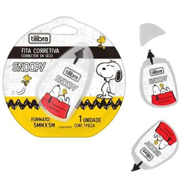 Imagem de Fita Corretiva Snoopy - 50Mmx5M - Blister - 1 Uni - Tilibra
