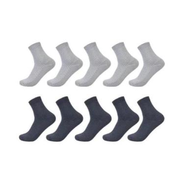 Imagem de Meias De Compressão Masculinas Casuais Para Negócios, 5, 10, 15 Pares,