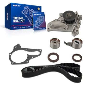 Imagem de KAX Kit de correia dentada com bomba de água para Toyota Camry 1987-2001, RAV4 1996-2000, Celica 1986-1999, Solara 1999-2001, MR2 1991-1994 2.2L 2.0L, OEM # 16100-09040, 13568-03010, 13505-74010