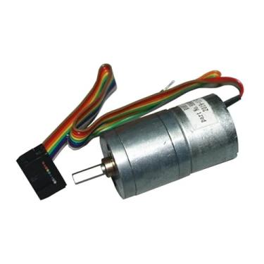 Imagem de 25GA-310 25 mm 310 Gear Electronic Starter DC 5V-12V 16RPM-41RPM Caixa de engrenagens de metal completo Redução Engrenagem Eletrônica Starter DIY Robot Smart Car
