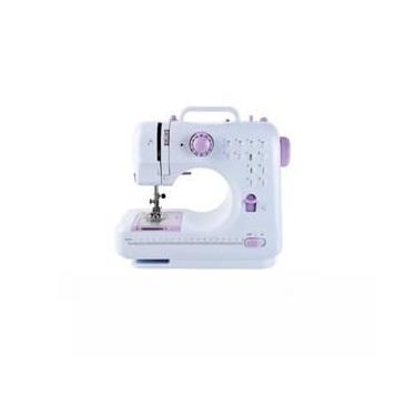 Imagem de Máquina De Costura Portátil Elétrica Pontos Com Pedal Dupla Velocidade Bivolt