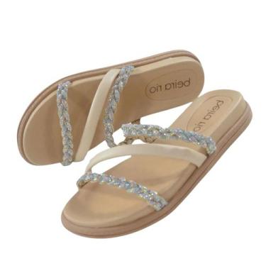 Imagem de Papete Beira Rio Aurora Boreal Creme Conforto e Estilo, Aurora, Boreal