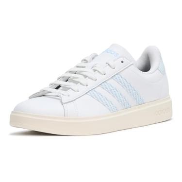 Imagem de adidas Tênis feminino Grand Court 2.0, Branco/Azul/Off White, 34