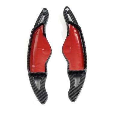 Imagem de Capa de extensão de câmbio de volante de carro, fibra de carbono, preto, para Hyun&dai Elantra 2021-23, para Sonata 2020-23, para Tucson 2022-23