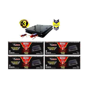 Imagem de Kit 4 Caixa Armadilhas De Baratas Mortein Pró Total 24 Iscas