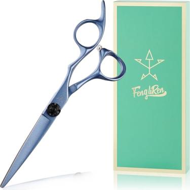 Imagem de Tesoura de corte de cabelo profissional de alta qualidade muito afiada tesoura de cabeleireiro para cabelo tesoura de corte de cabelo de 15 cm feita de aço inoxidável para salão de cabeleireiro e casa