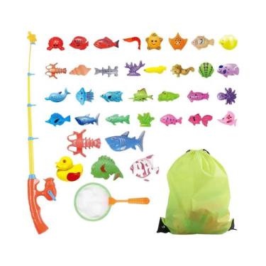Imagem de Brinquedo De Banho Para Crianças, Jogo De Pesca, Peixes Flutuantes Par