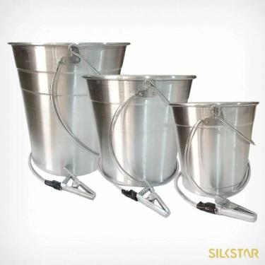 Imagem de Balde De Alumínio Com ou Sem Cordoalha Cargas Perigosas limpeza roupas