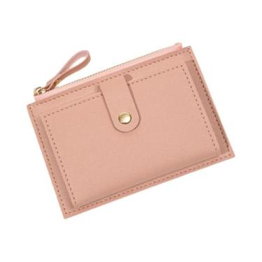 Imagem de Carteira Feminina Minimalista E Elegante Ultra-Fina Em Couro PU Para C