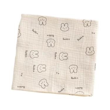 Imagem de Manta De Algodão Muslin Para Bebês, Macia E Respirável, Com Estampa De