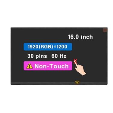 Imagem de Tela de substituição de 40.6 cm para HP Zbook Fury 16 G9 G10 G11 N19251-001 N19249-001 FHD 1920×1200 60Hz 30 pinos LCD sem toque