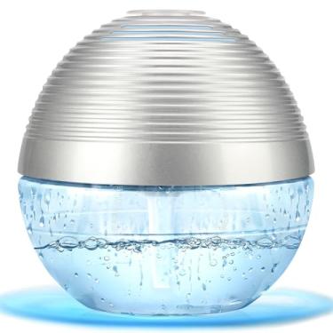 Imagem de Aspirador de ar à base de água para aspirador de ar com fragrância da apairaside, lavadora de ar com óleos essenciais, limpador de ar com luz noturna de LED para fumantes, poeira, animais de estimação, casa, escritório, quarto (prata)