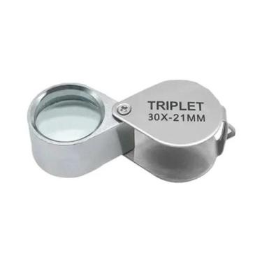 Imagem de Lupa Portátil Dobrável 10X-40X Para Joias E Moedas Em Metal - NONE, 30
