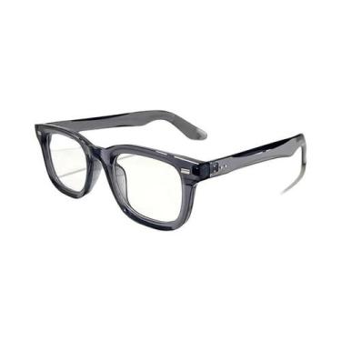 Imagem de Óculos De Leitura Retrô Clássicos Versáteis Com Lentes Planas Anti-Luz