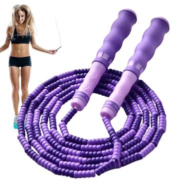 Imagem de Corda de pular infantil, corda de pular ajustável, 2,5 m, equipamento de salto ajustável com alças ergonômicas para exercícios físicos, academia, escola, educação física, casa, treino ao ar livre