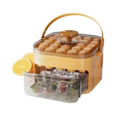 Imagem de Forma De Gelo Portátil De Camada Dupla Com 50 Compartimentos, Sem Nece