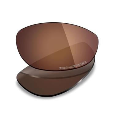 Imagem de Mryok Lentes de reposição polarizadas Plus para óculos de sol Oakley Straight Jacket 1999, HD Polarized, proteção UV, resistente a impactos e ajuste perfeito - marrom bronze