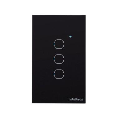 Imagem de Interruptor Smart Wi-fi Touch 3 Preto Ews 1003 4850018