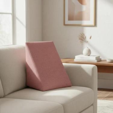 Imagem de Travesseiro Cunha de Encosto Apoio Para Repouso Leitura Descanso Trian