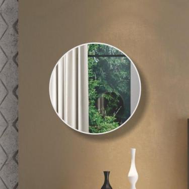 Imagem de Espelho Redondo 60cm Decorativo ES11 Dalla Costa, Off White