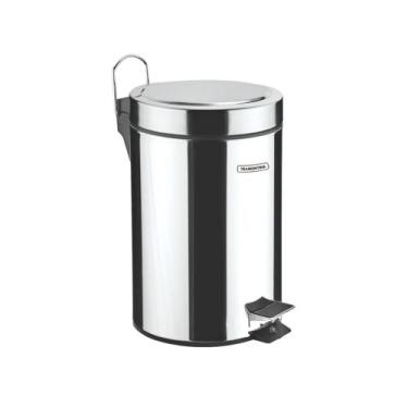 Imagem de Lixeira Inox com Pedal com Tampa 12L - Tramontina 94538/112, Prata