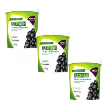 Imagem de Kit 3 Adubo Fertilizante Forth Jabuticabeira - 400g - Forth Jardim