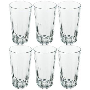 Imagem de Conjunto de Copos de Vidro 280ml 6 Peças - Seu Lar