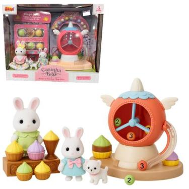 Imagem de Casinha Feliz Tipo Sivlanian Com Coelhinha Parque de Diversão Do Bingo