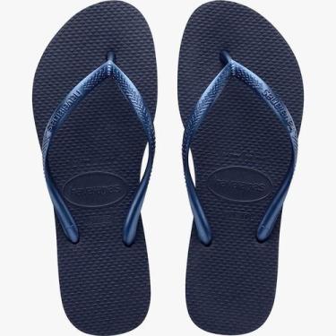Imagem de Chinelo Havaianas Slim FC, Marinho, 35-36